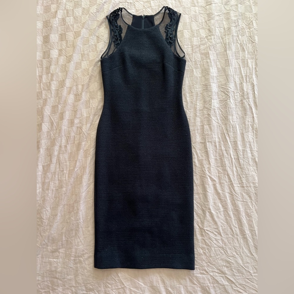 Dress the Population Black Midi Dress